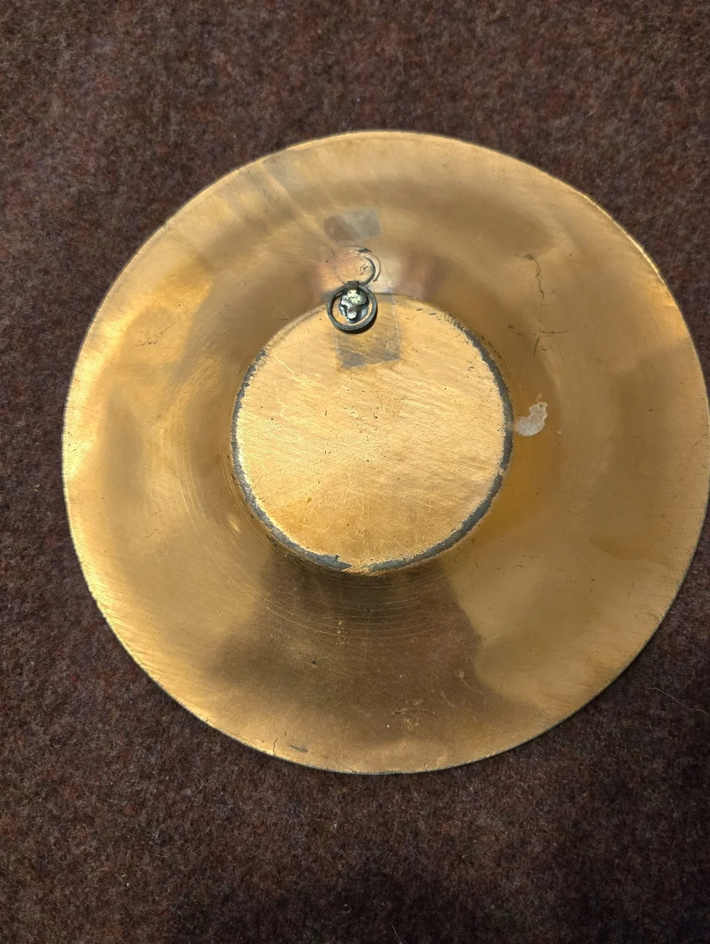 Copper Vintage Decorative Wall Plate 8in Very Pretty Textured
